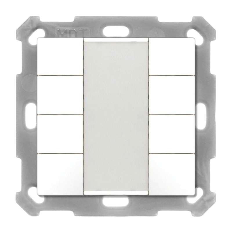 MDT KNX-Tastsensor 55 BE-TA5508.02 – 8-fach, v2, reinweiß matt