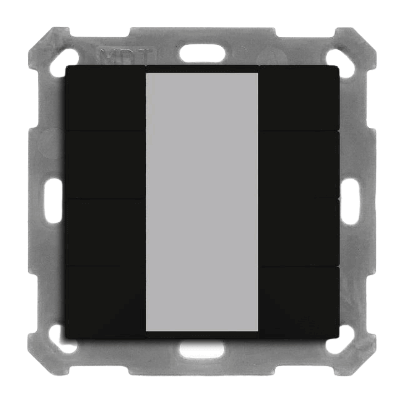 MDT KNX-Tastsensor 55 BE-TA550806.02 – 8-fach, v2, schwarz matt