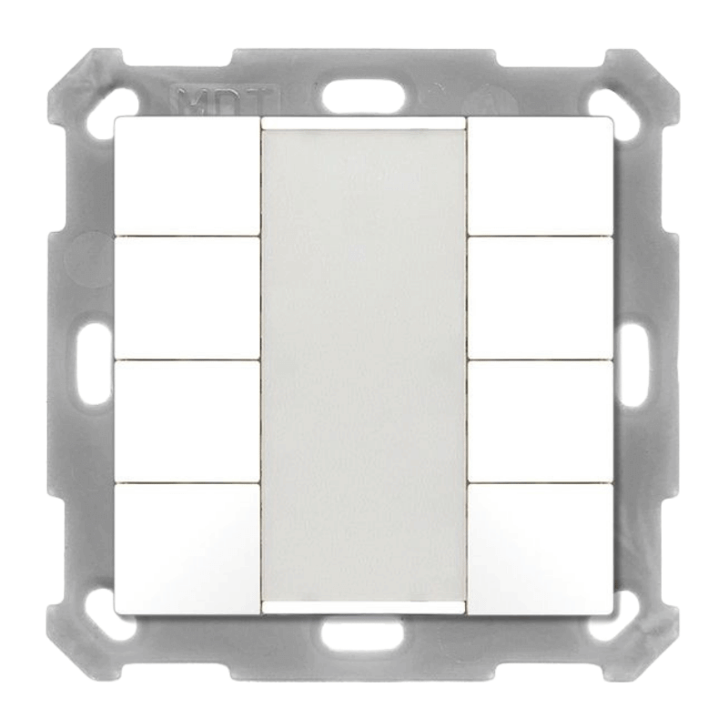 MDT KNX-Tastsensor 55 BE-TA5508.G2 – 8-fach, v2, reinweiß glänzend
