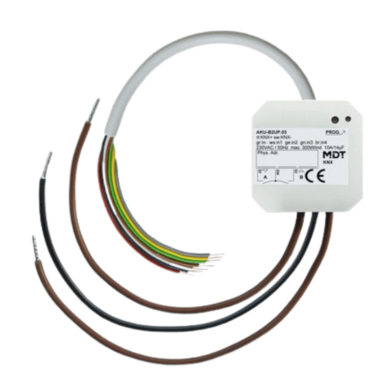 MDT KNX-Universalaktor AKU-B2UP.03 – 2-fach, UP, 4 Eingänge