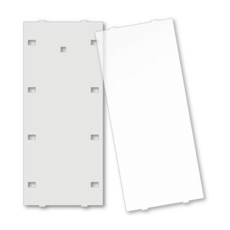 MDT Schriftfeldabdeckung ZSFA55P8 für Taster Plus BE-TA55P8.x1 System 55 reinweiß