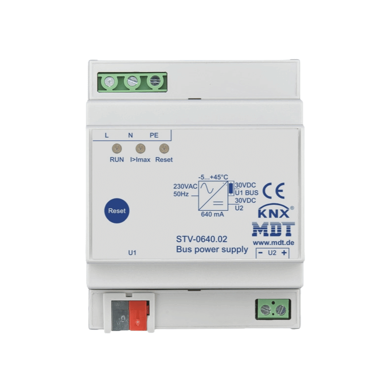 MDT STV-0640.02 KNX Busspannungsversorgung – 4TE REG, 640 mA