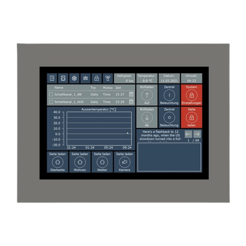 MDT Touchpanel VC-1001.04 – VisuControl Wand, 10 Zoll