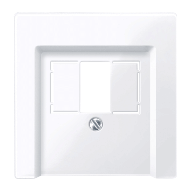 Merten 296025 Telefonabdeckung – System M, Standard, aktivweiß glänzend