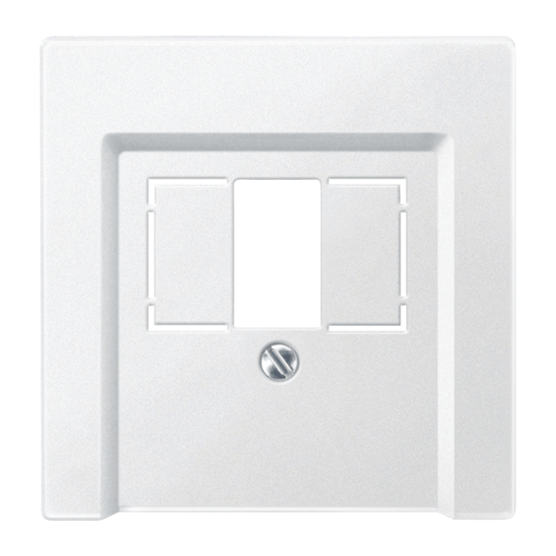 Merten 297919 Telefonabdeckung – System M, TAE / Audio / USB, polarweiß matt