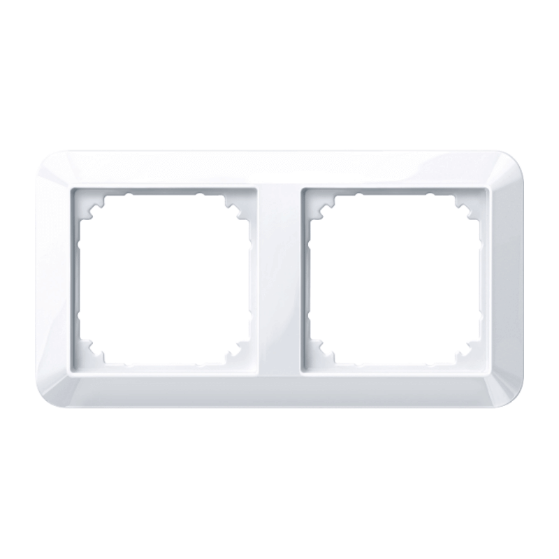 Merten 389225 Rahmen – 1-M, 2-fach, aktivweiß glänzend