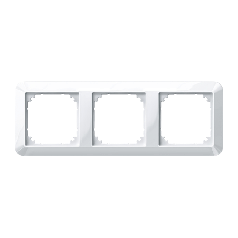 Merten 389319 Rahmen – 1-M, 3-fach, polarweiß glänzend