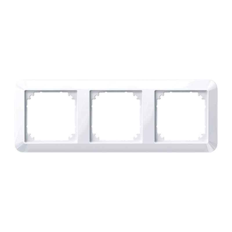 Merten 389325 Rahmen – 1-M, 3-fach, aktivweiß glänzend