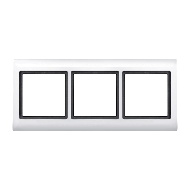 Merten 400319 Rahmen – Aquadesign, 3-fach, polarweiß glänzend