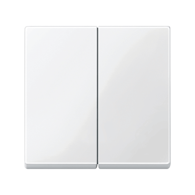Merten 432519 Wippe – System M, 2-fach, polarweiß glänzend