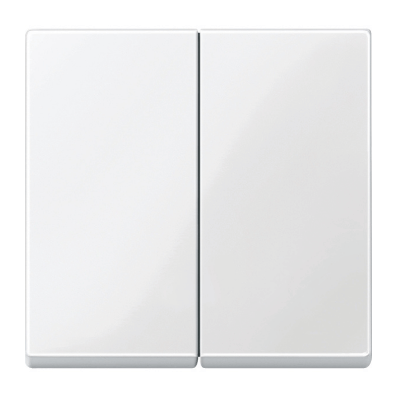 Merten 432519 Wippe – System M, 2-fach, polarweiß glänzend