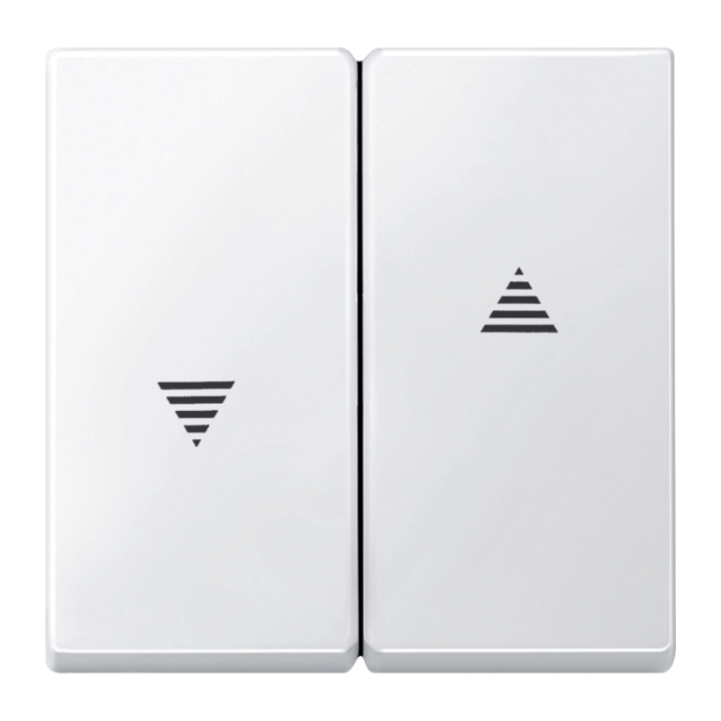 Merten 435519 Jalousiewippe – System M, 2-fach, polarweiß matt