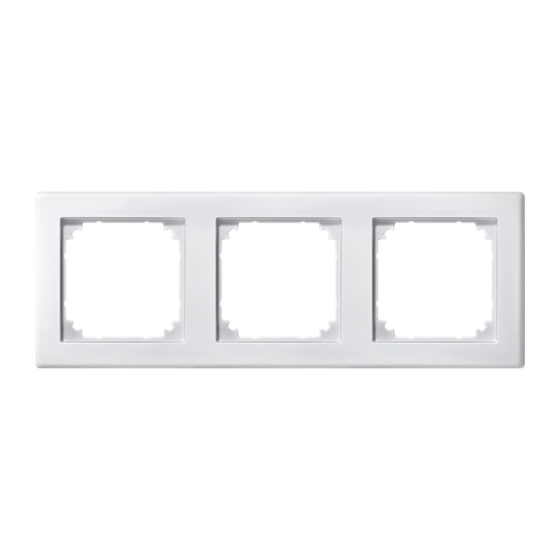 Merten 462319 Rahmen – M-Smart, 3-fach, hochkrratzfest, polarweiß glänzend