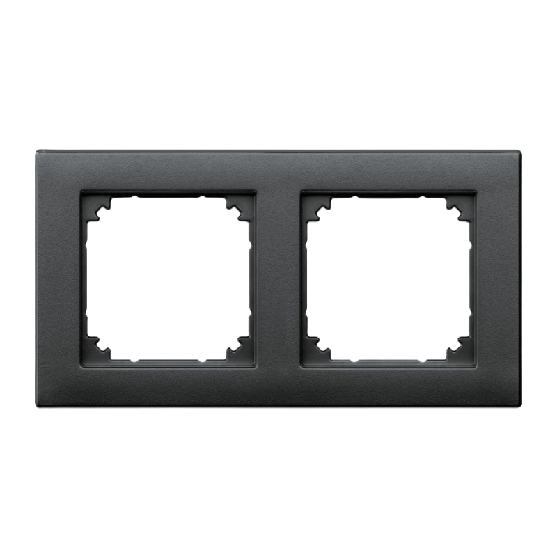 Merten 486214 Rahmen – M-Plan, 2-fach, anthrazit