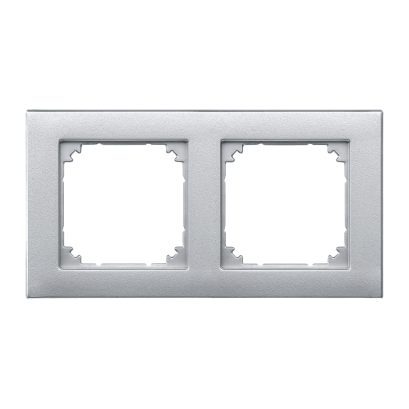 Merten 486260 Rahmen – M-Plan, 2-fach, aluminium