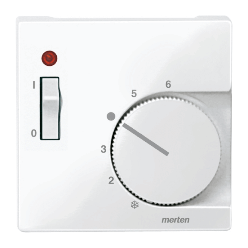 Merten 534819 RTR-Abdeckung – System M, Schalter, polarweiß glänzend