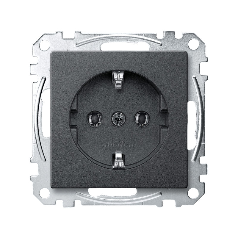 Merten MEG2301-0414 Schuko-Steckdose – System M, anthrazit