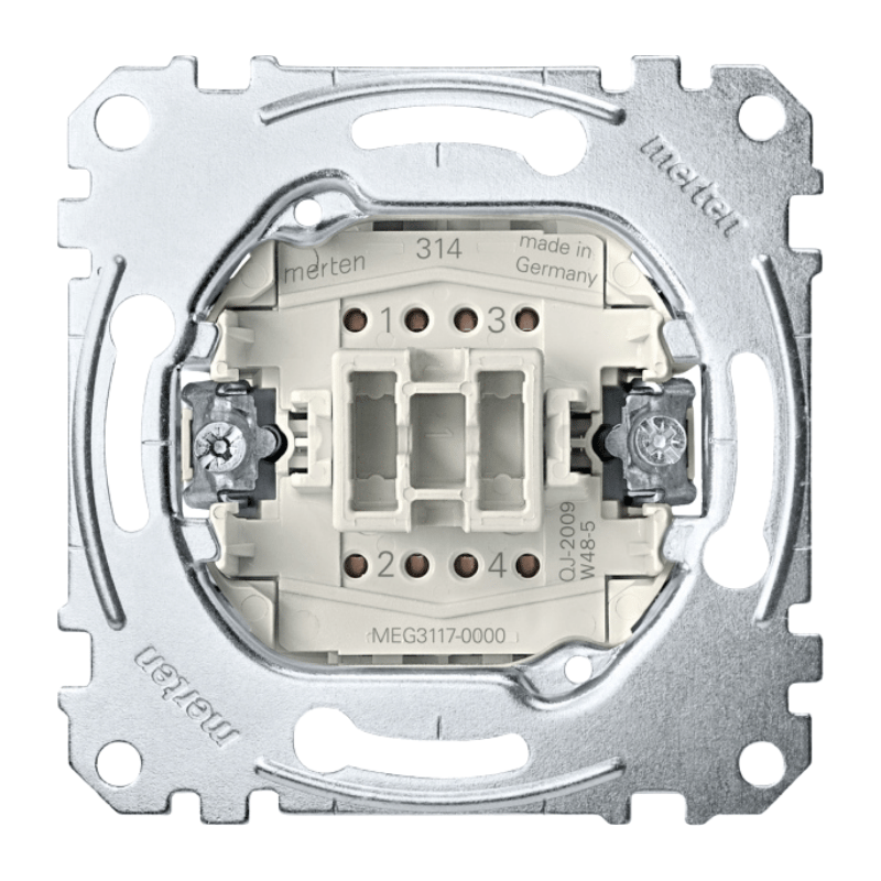 Merten MEG3117-0000 Wippschalter-Einsatz – Kreuzschalter
