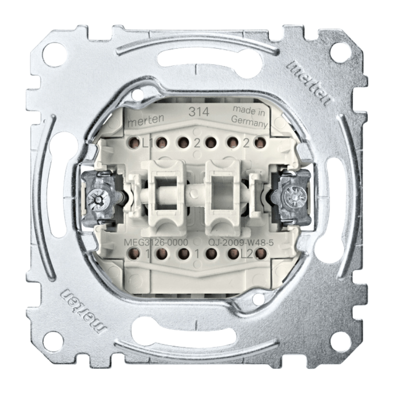 Merten MEG3126-0000 Wippschalter-Einsatz – Wechsel-/Wechselschalter