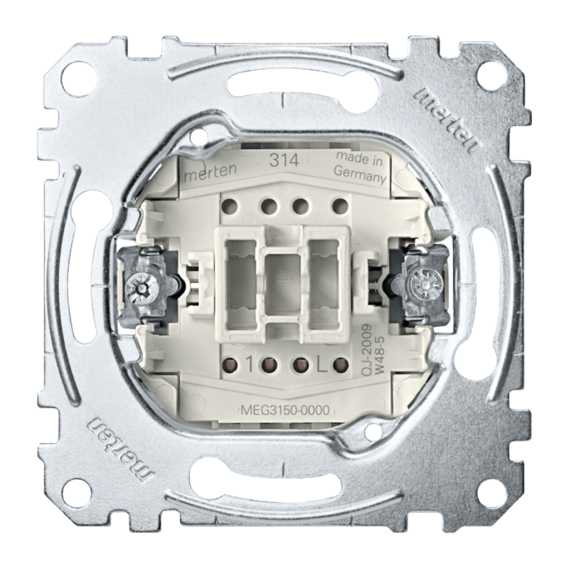 Merten MEG3150-0000 Taster-Einsatz – Schließer 1-polig 10A AC 250V Steckklemmen