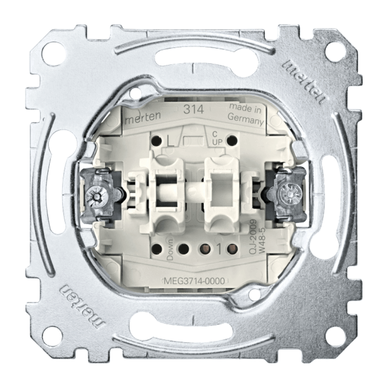 Merten MEG3714-0000 Jalousie-Drehschalter – 1-polig, Zusatzkontakt