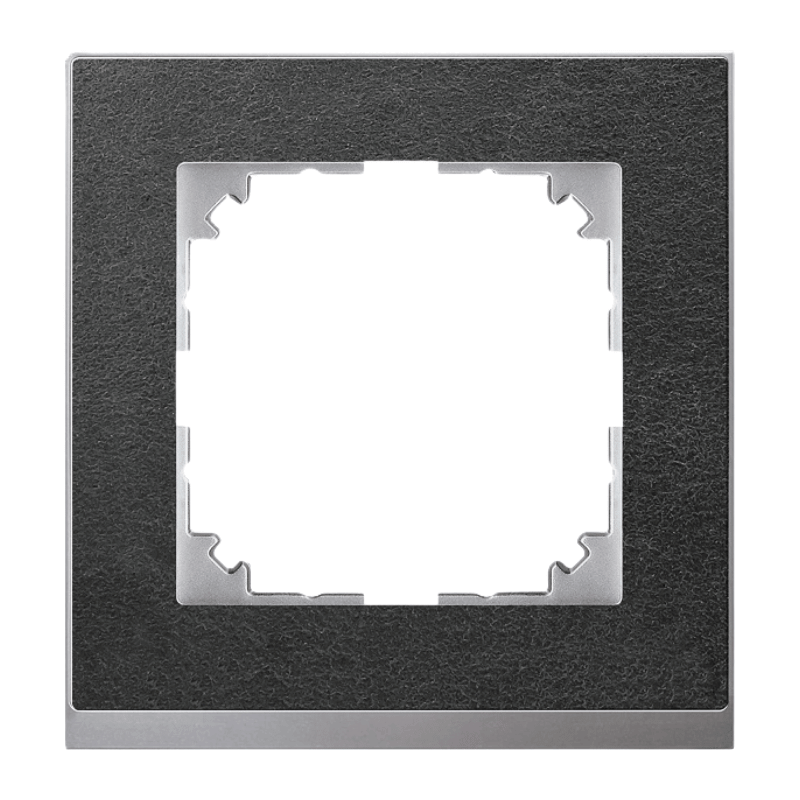 Merten MEG4010-3669 Rahmen – M-Pure, 1-fach, schiefer/aluminium