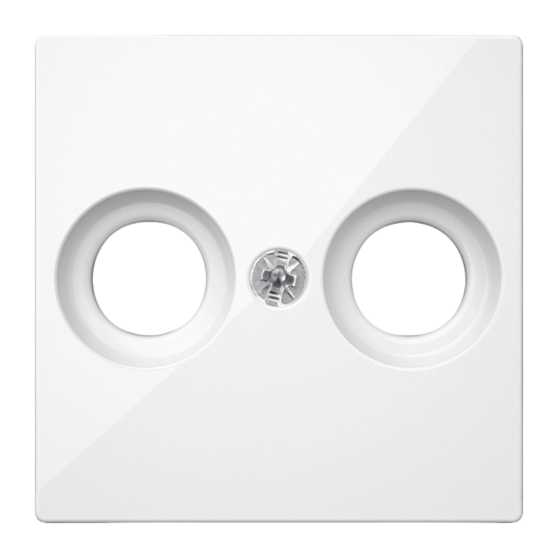 Merten MEG4122-0319 Antennenabdeckung – System M, 2-fach, polarweiß glänzend