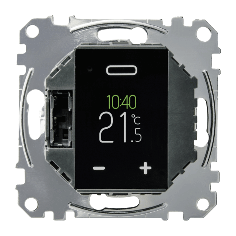 Merten MEG5776-0000 Raumtemperaturregler – Schließer, 230 V, Display, programmierbar