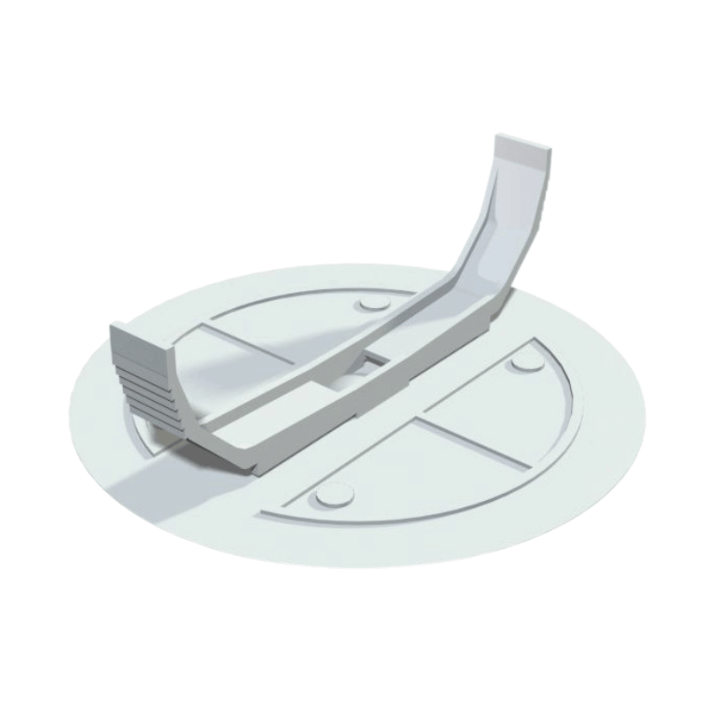 OBO Bettermann 2003227 Federdeckel – Ø84 mm, Unterputz, weiß, 25 Stück