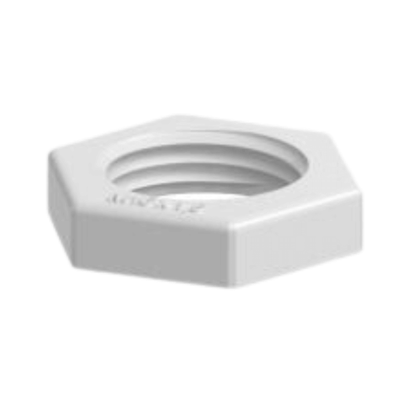 OBO Bettermann 2048914 Gegenmutter M16×1,5 – Polyamid, halogenfrei, lichtgrau, 100 Stück