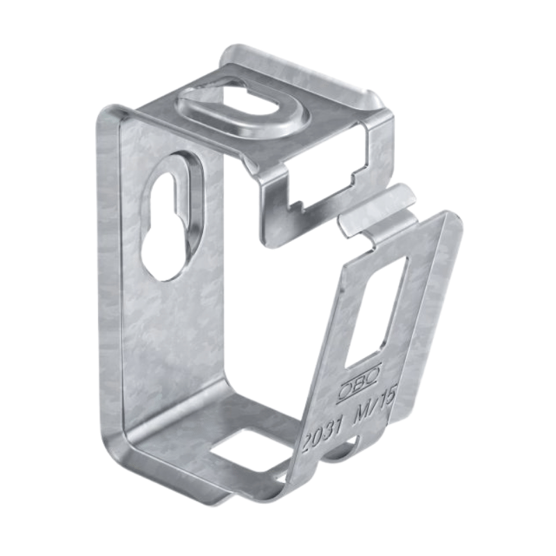 OBO Bettermann 2207028 Sammelhalterung – Grip Metall verzinkt, für 15 Kabel, 50 Stück