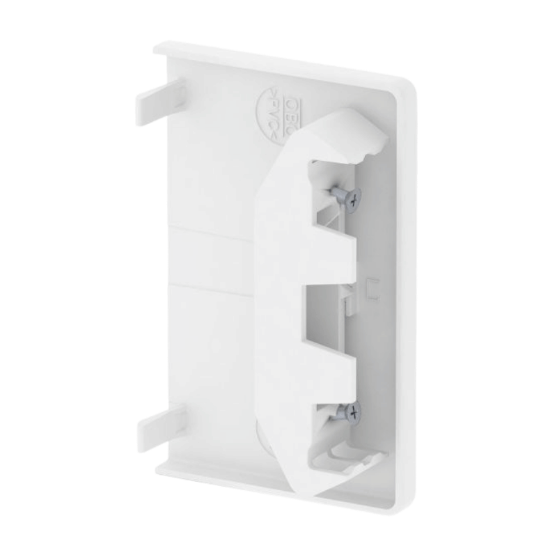 OBO Bettermann 6274370 Endstück Geräteeinbaukanal 70×110 mm – Polyvinylchlorid, reinweiß