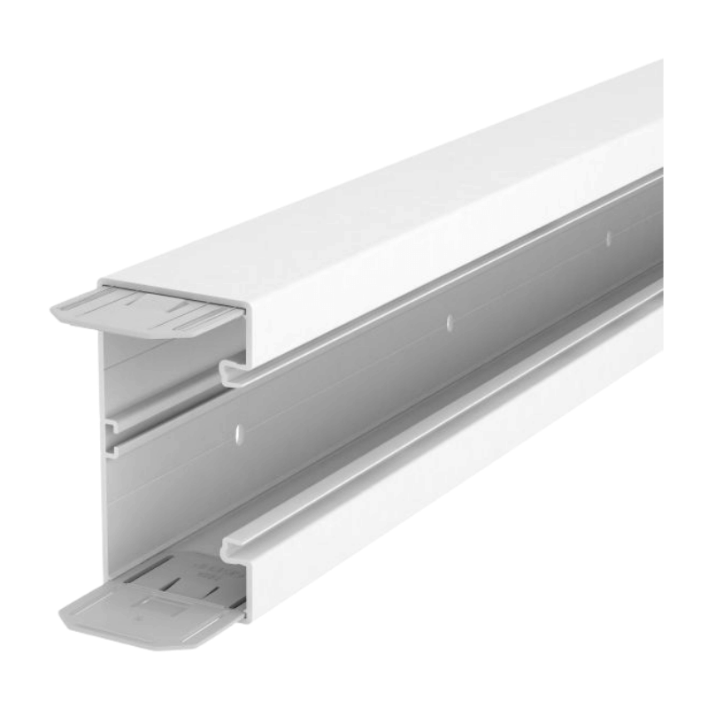 OBO Bettermann 6274500 Geräteeinbaukanal 70×130 mm – PVC, reinweiß, 2 Meter