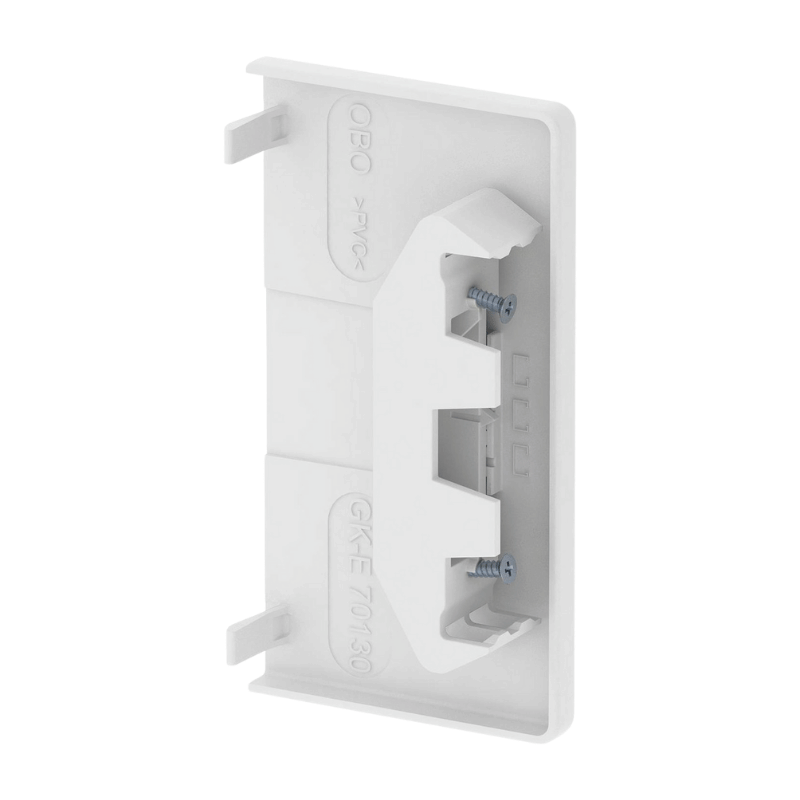 OBO Bettermann 6274570 Endstück – Polyvinylchlorid, 70×130 mm, reinweiß