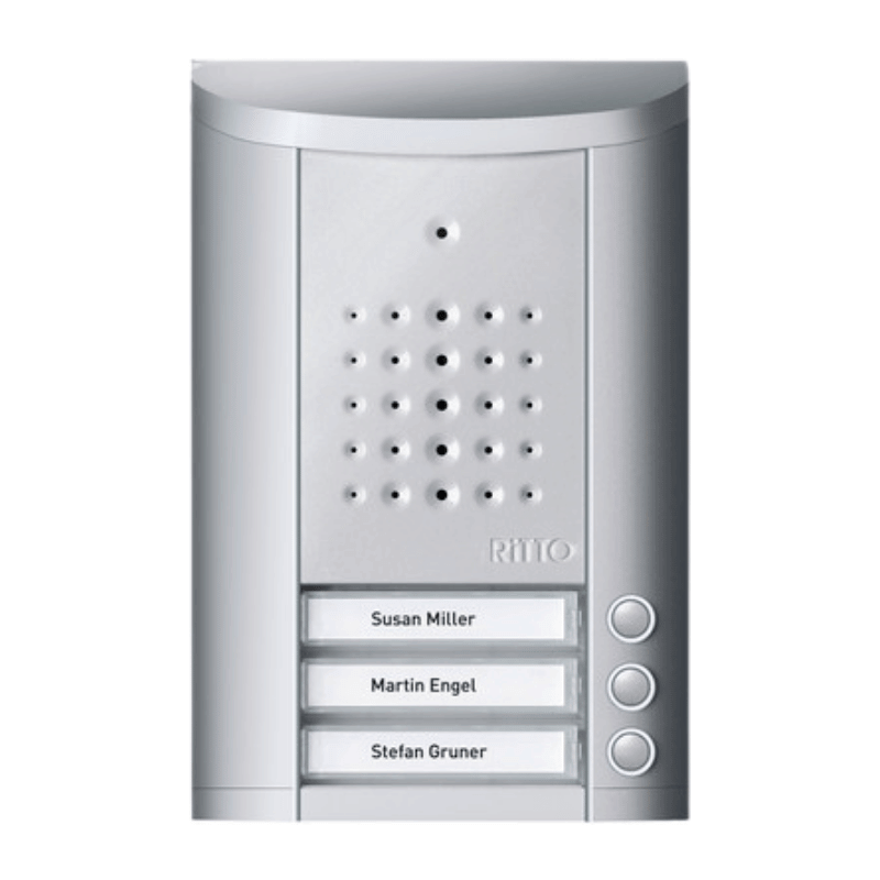 Ritto 1840320 Entravox Türstation – 3-fach, silber eloxiert