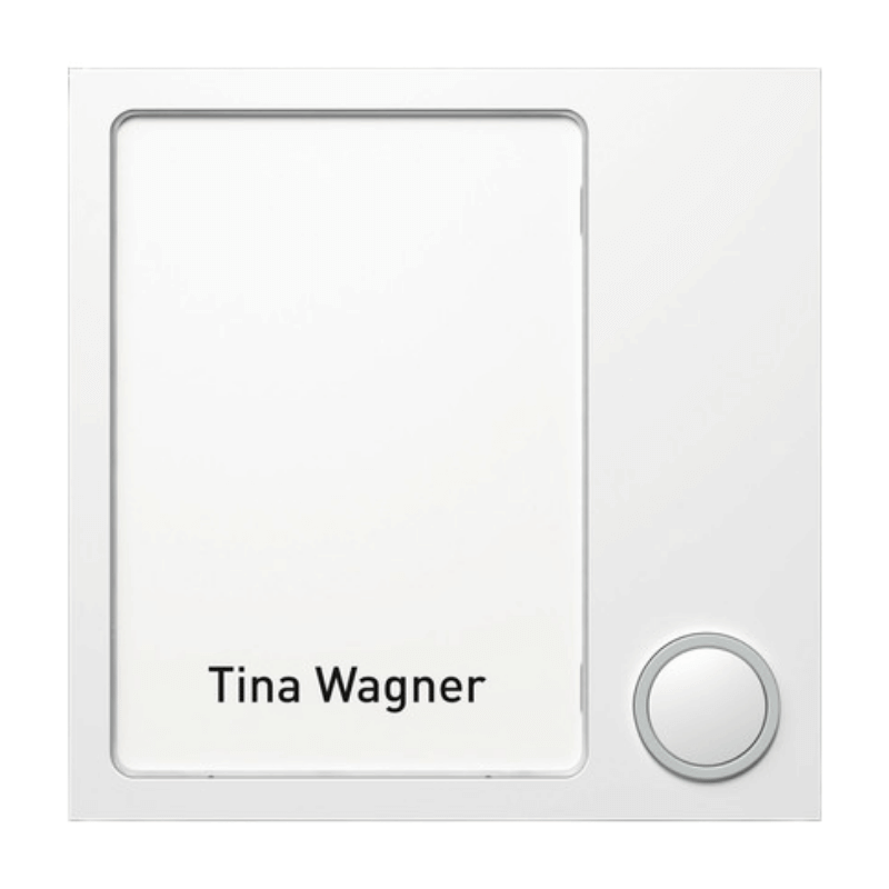 Ritto 1875170 Portier Außenstationsmodul – Tastenmodul 1-fach, weiß