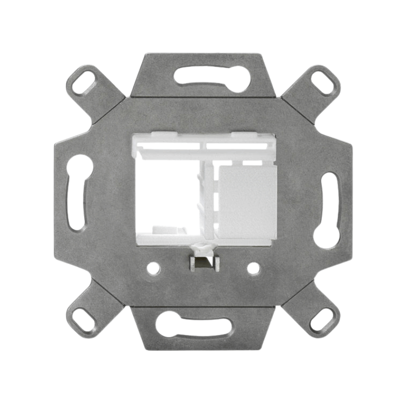 Rutenbeck Montageadapter 17000055 – 2-fach, für Keystone-Module KMK, reinweiß