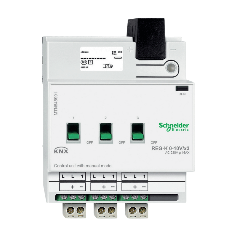 Schneider KNX-Dimmaktor MTN646991 – 3-fach, 0-10V, REG