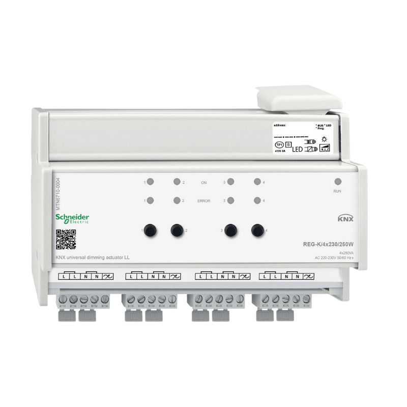Schneider KNX-Dimmaktor MTN6710-0004 – 4-fach, REG, Softstart