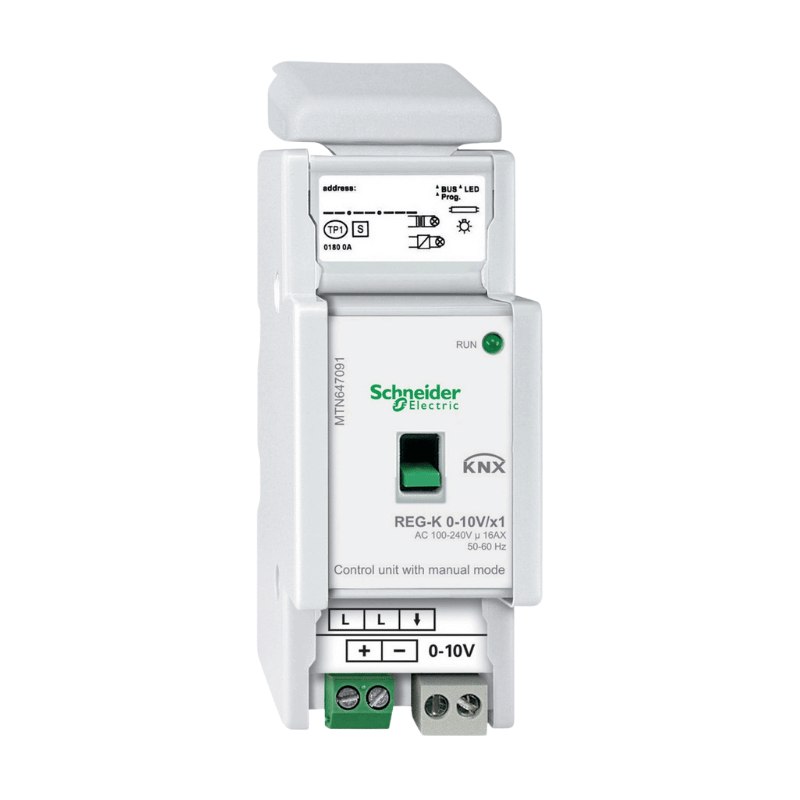 Schneider KNX-Dimmaktor MTN647091 – 1-fach, 0-10 V, REG, 230 V, 16 A