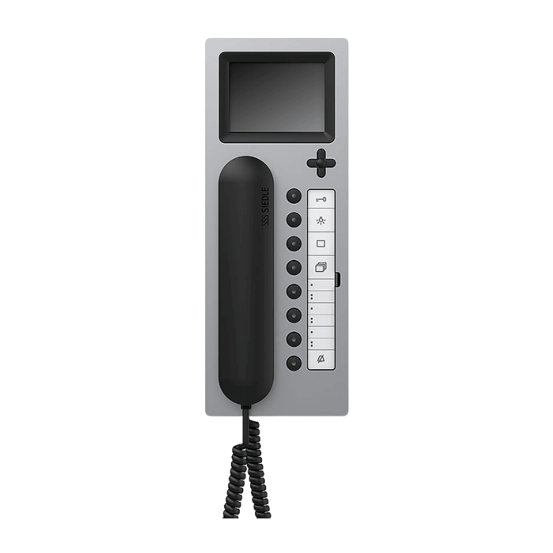 SIEDLE Haustelefon Video AHTV 870-0 A/S – Access, mit Display, aluminium/schwarz