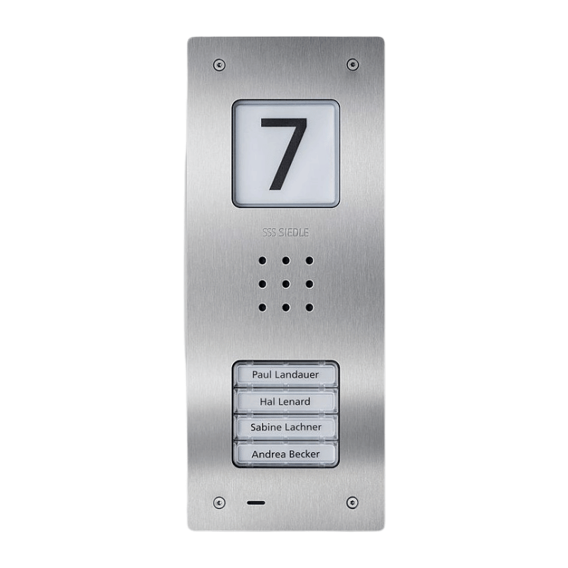 Siedle CAU 850-4-0 E Audio-Türstation Compact – In-Home-Bus, 3-fach, Unterputz