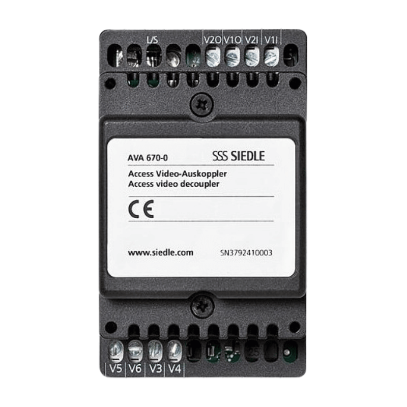 Siedle AVA 670-0 Video-Auskoppler Access – Standard, schwarz
