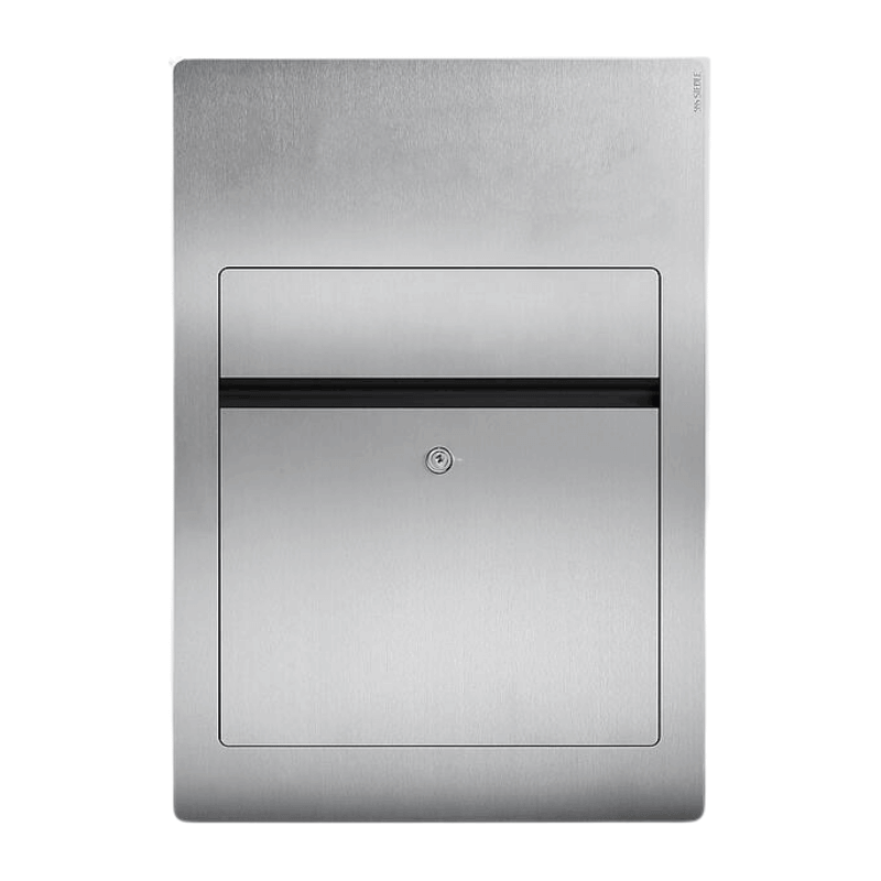 Siedle BK-1 Briefkasten Vario – mit Laserbeschriftung, edelstahl gebürstet