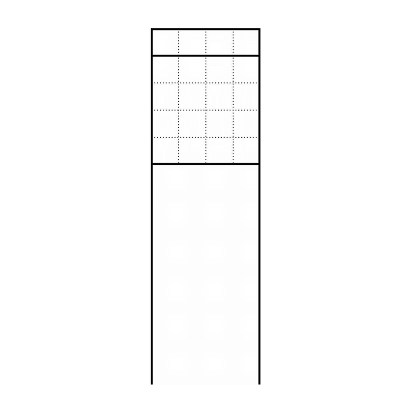 Siedle BG/SR 611-4/5-0 SM Briefkasten Vario – freistehend, 4 Modulplätze, 1 Briefkasten, silber metallic