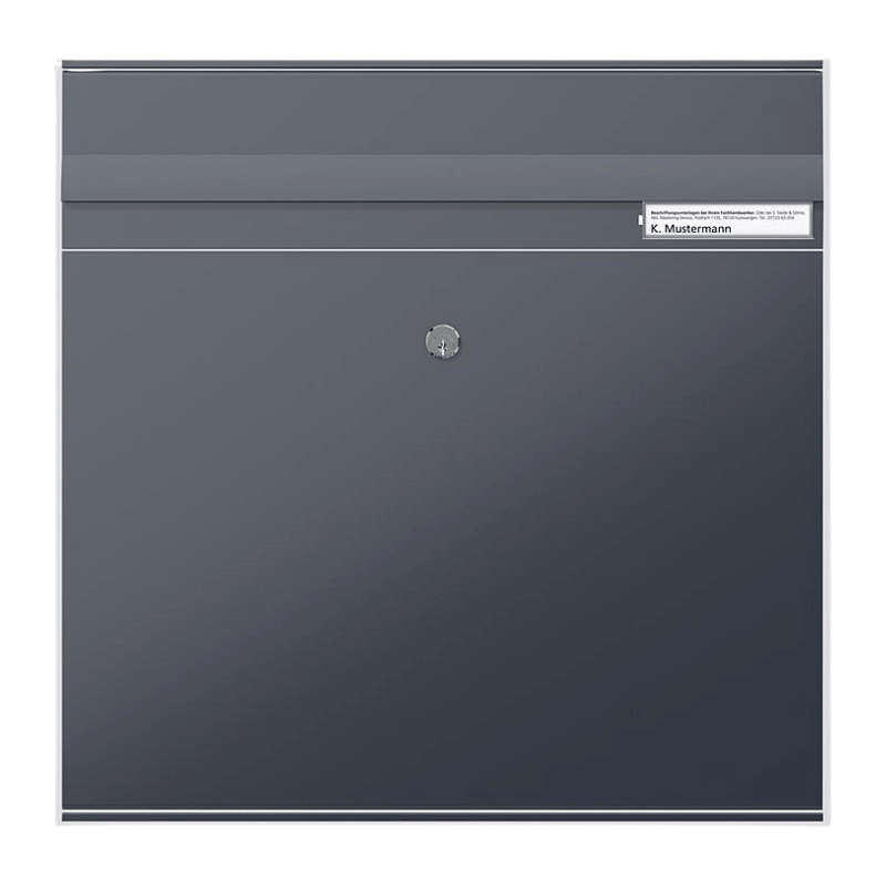 Siedle BKM 611-4/4-0 AG Briefkasten-Modul Vario – mit Einwurfklappe, anthrazitgrau