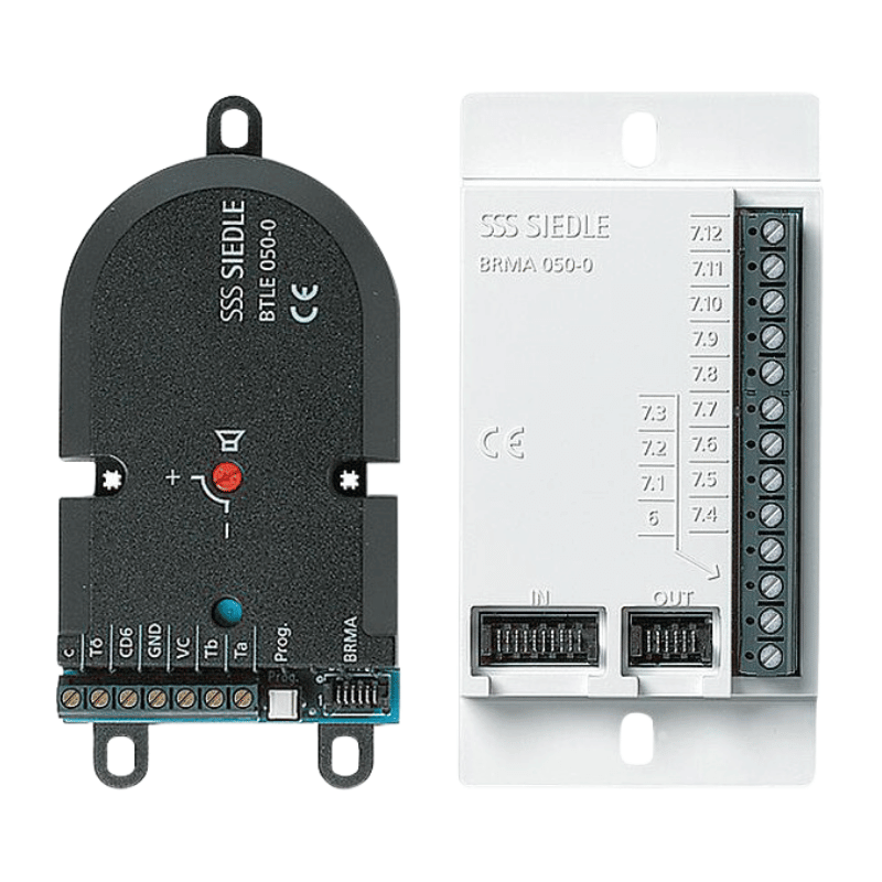 Siedle BTLE 051-05 Einbautürlautsprecher-Modul – Bus-Ruftastenmatrix, Lautsprecher, Mikrofon, weiß