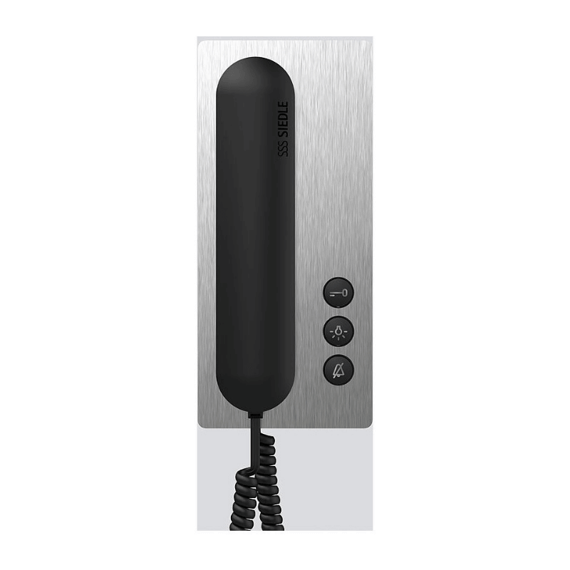 Siedle BTS 850-02 E/S Bus-Telefon Standard – In-Home-Bus, Edelstahl/Schwarz