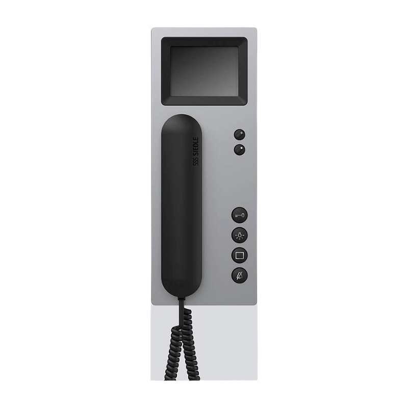SIEDLE Bus-Telefon BTSV 850-03 A/S – In-Home-Bus, Standard, Farbmonitor, aluminium/schwarz