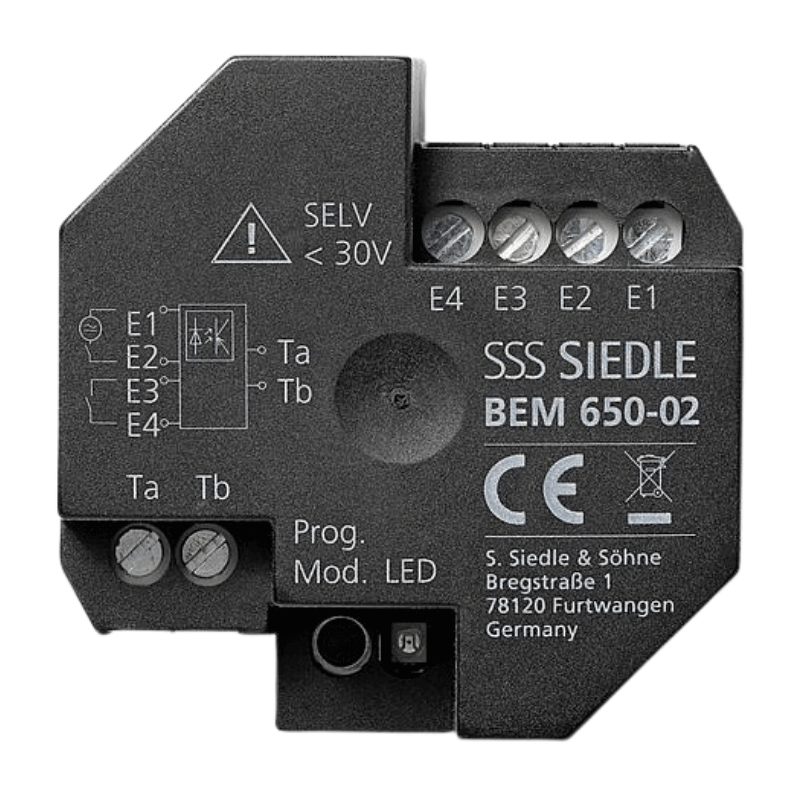 Siedle BEM 650-02 Bus-Eingangs-Modul – In-Home-Bus, Einbau, 70er-Dose
